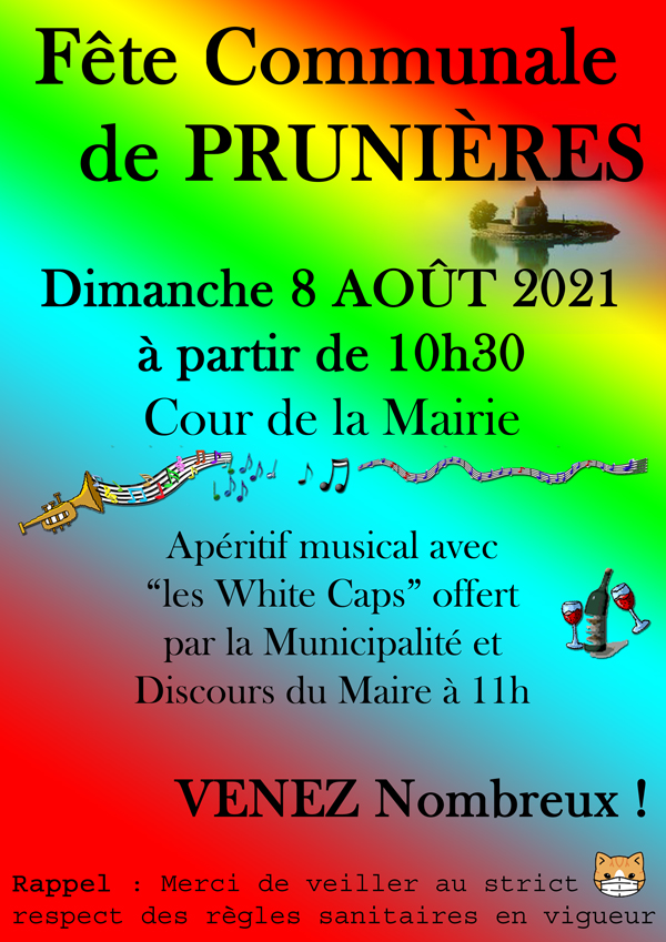 Affiche fête de PRUNIÈRES