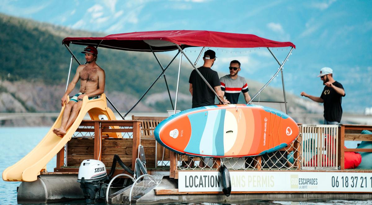 Bateau Location Sans permis LOUNGE - Sud Escapades SAVINES-LE-LAC