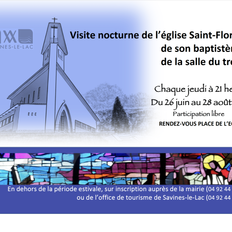 Visite nocturne Eglise Saint Florent Savines-le-Lac - Visite nocturne Eglise Saint Florent Savines-le-Lac