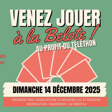 Concours de Belote SAVINES-LE-LAC - Concours de Belote SAVINES-LE-LAC