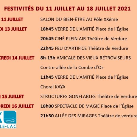 animation été 2021  Semaine du 11 au 18 juillet 2021